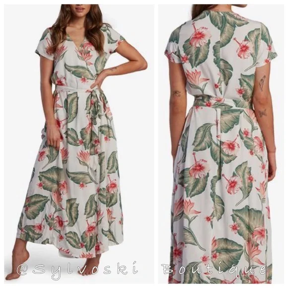 🔥ROXY Summer On Top Short Sleeve Dress NWT - Picture 2 of 5